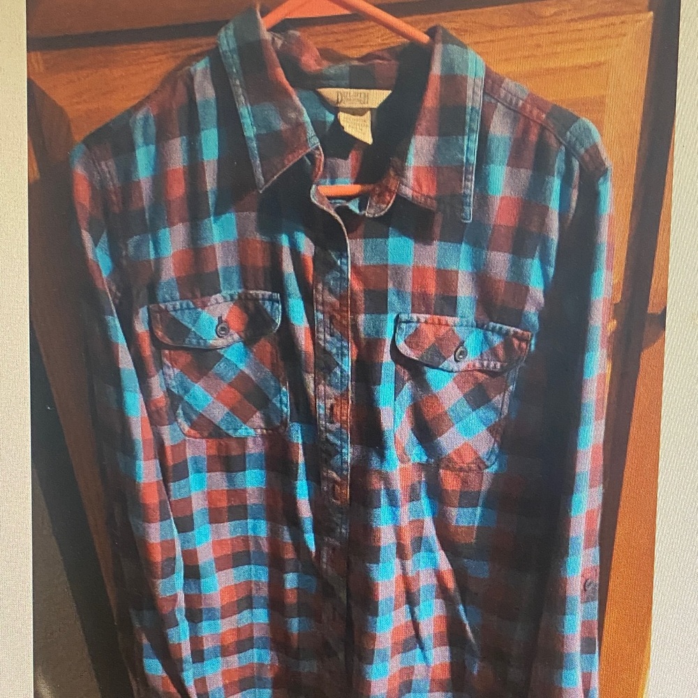 Women’s Plaid Crop Top - Blue and Red